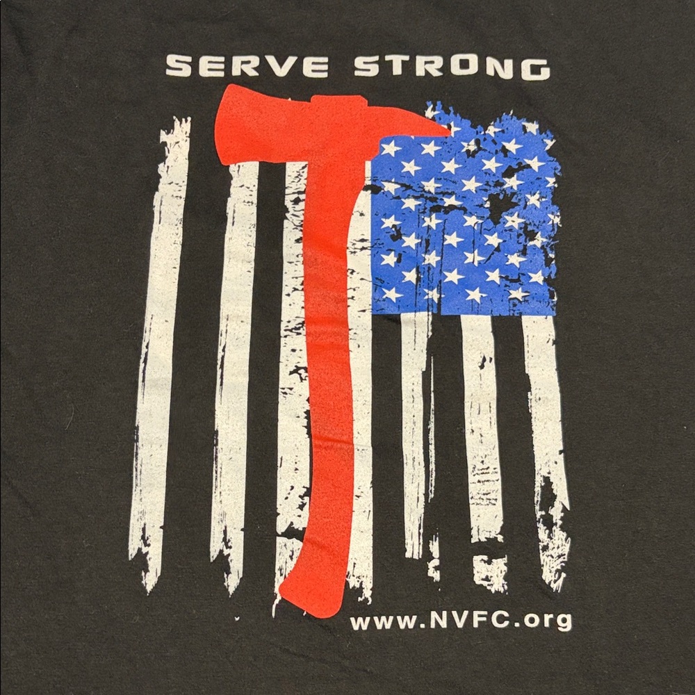 Black Serve Strong Graphic T-Shirt